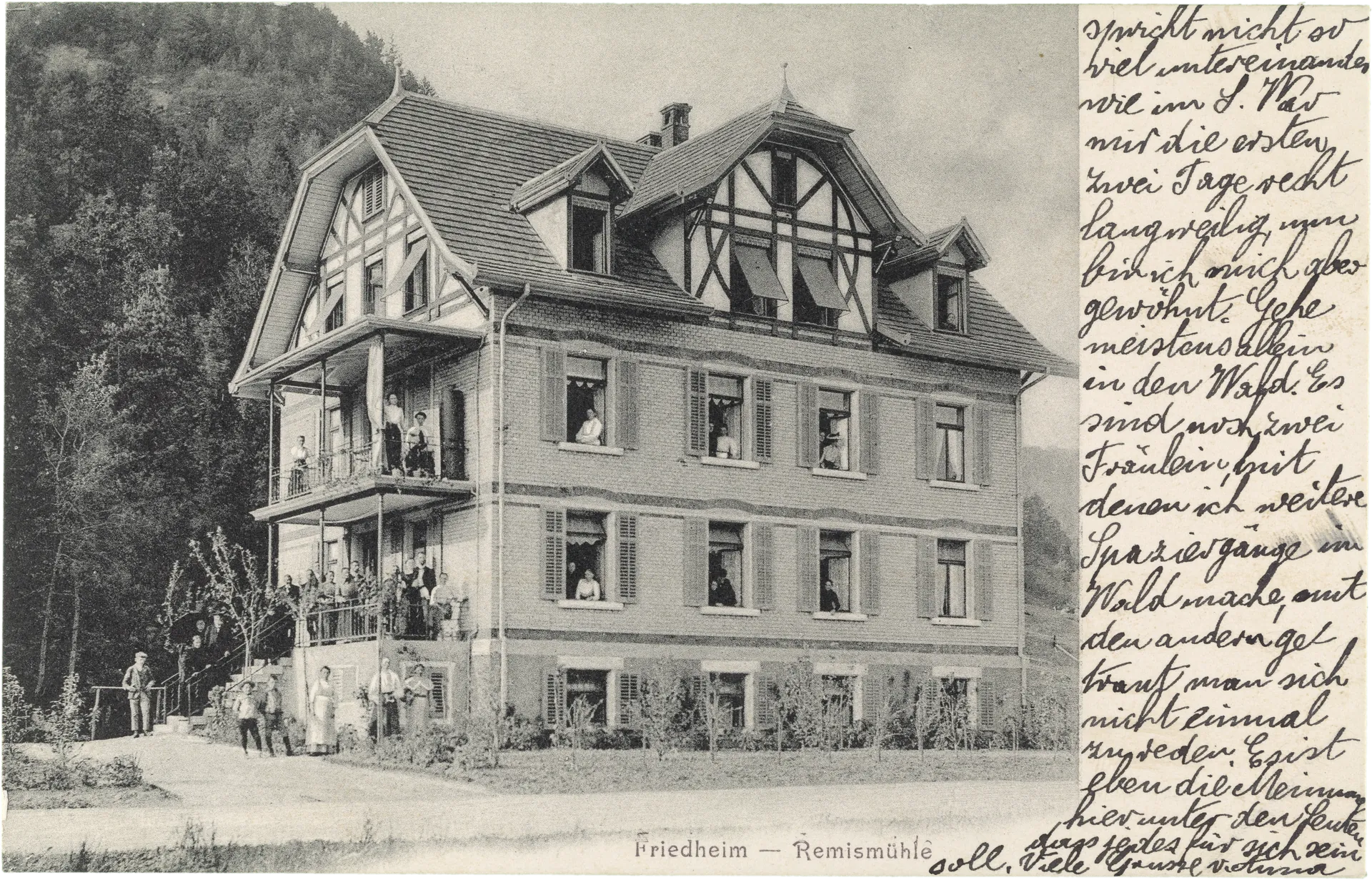 Friedheim — Remismühle – Vorderseite