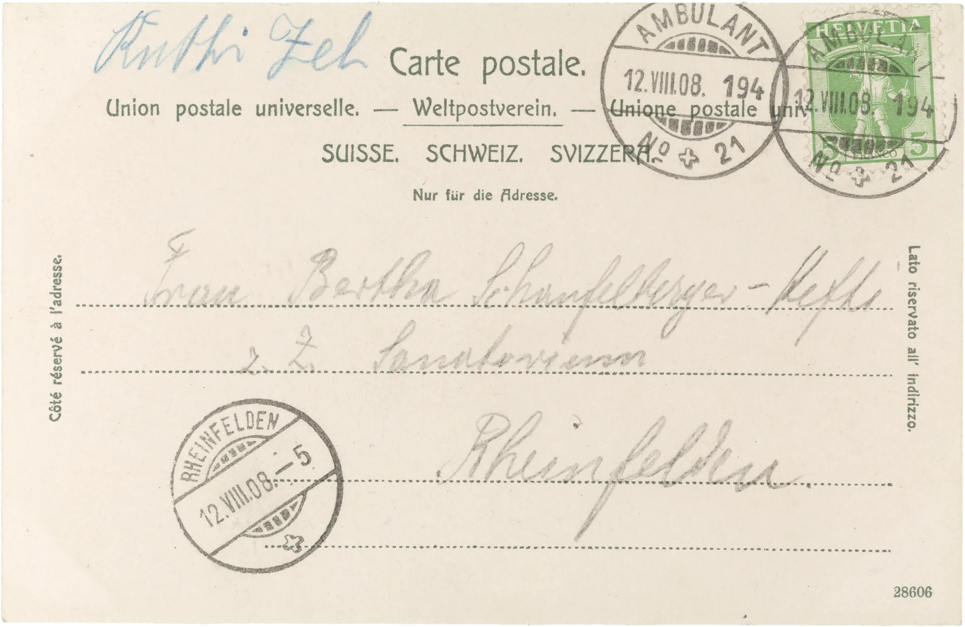 Rüti (Ct. Zürich) – Rückseite