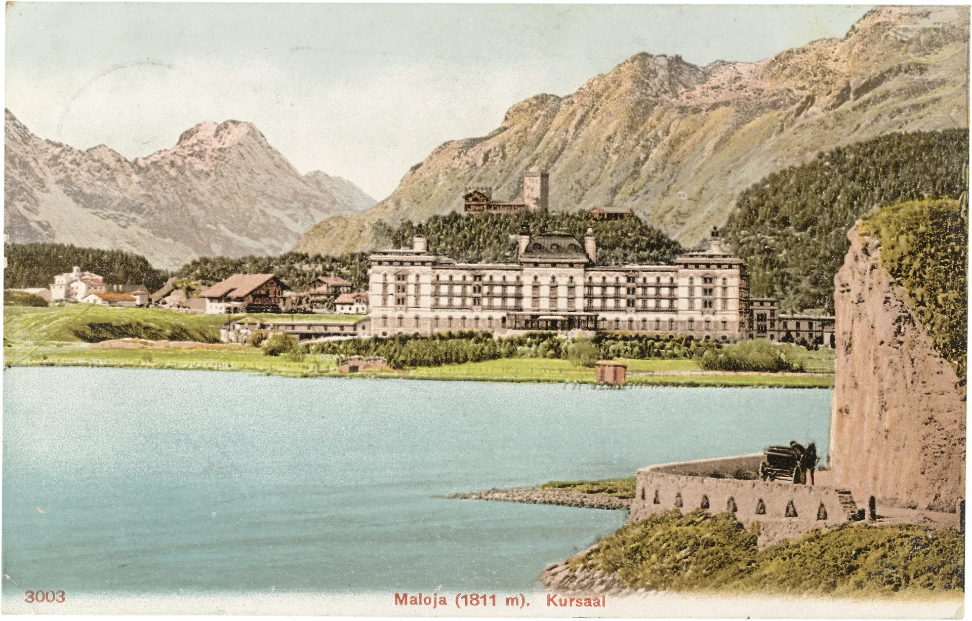 Maloja (1811 m). Kursaal – Vorderseite
