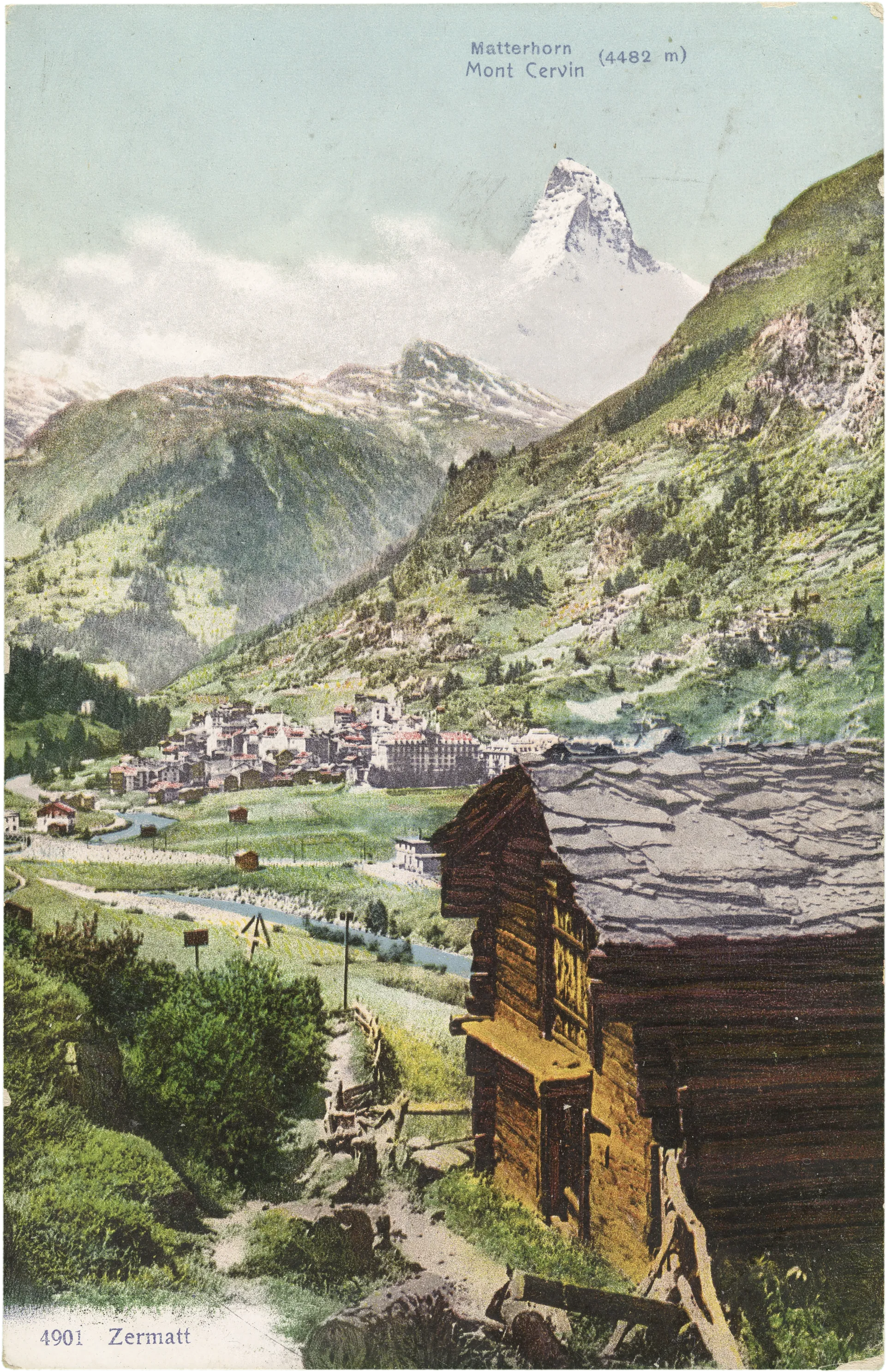 Matterhorn (4482 m) Mont Cervin – Vorderseite