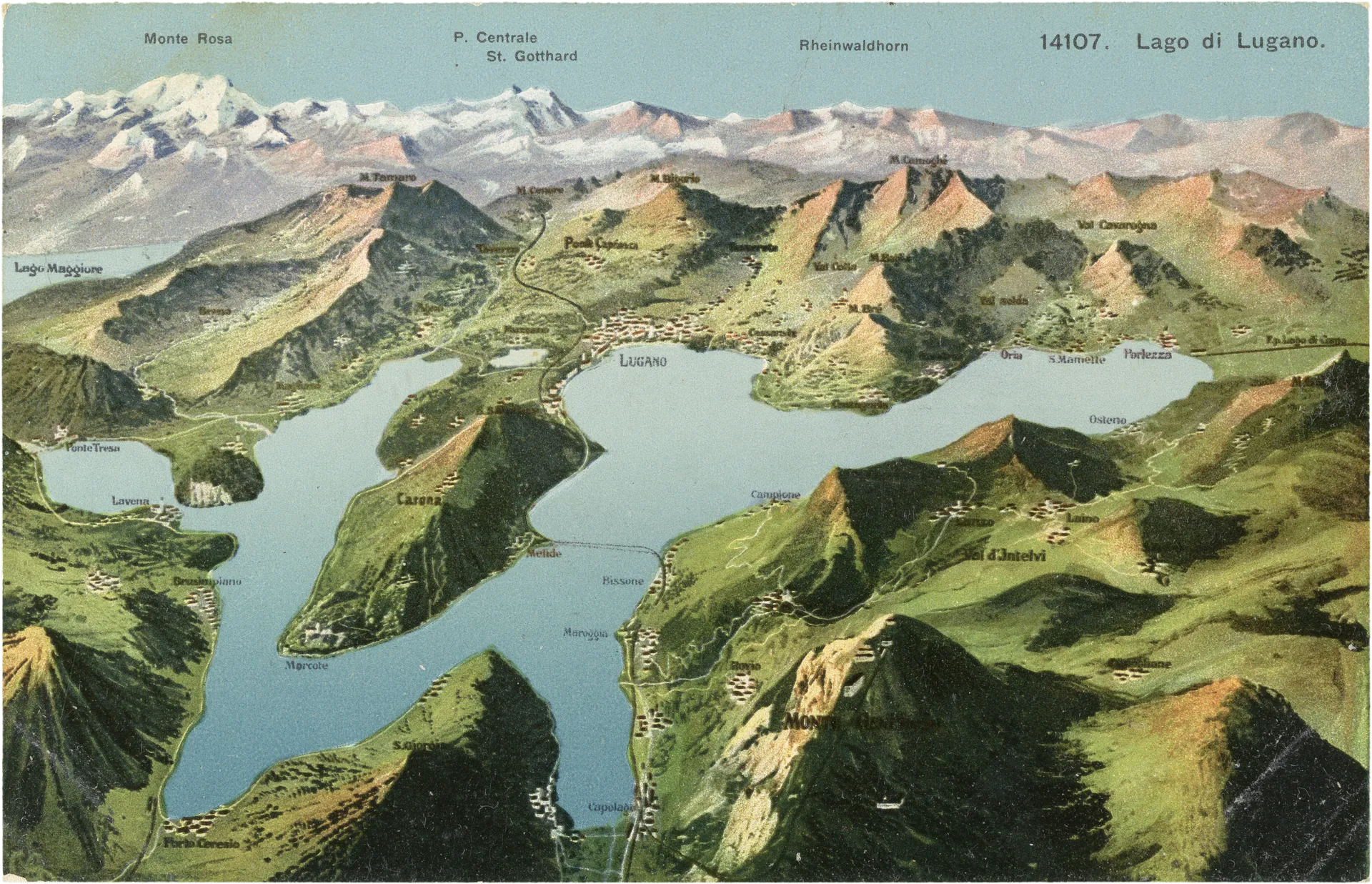 Lago di Lugano. – Vorderseite