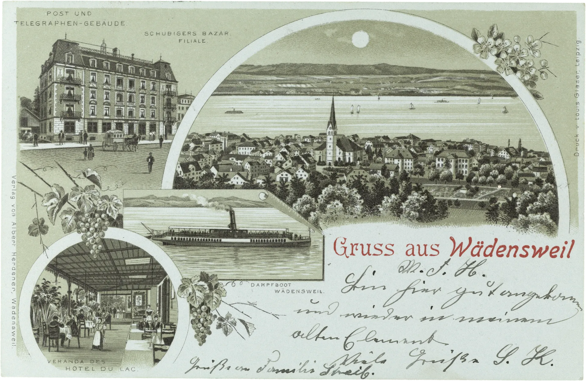 Gruss aus Wädensweil – Vorderseite
