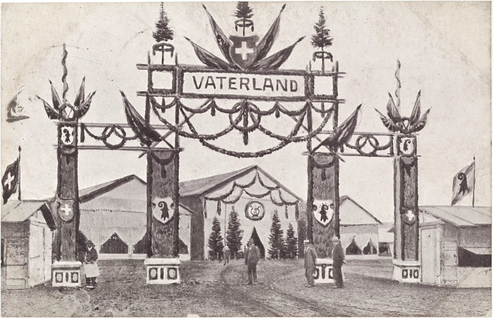 Vaterland. Eidgen. Musikfest Basel 3., 4. & 5 Juli 1909 – Vorderseite