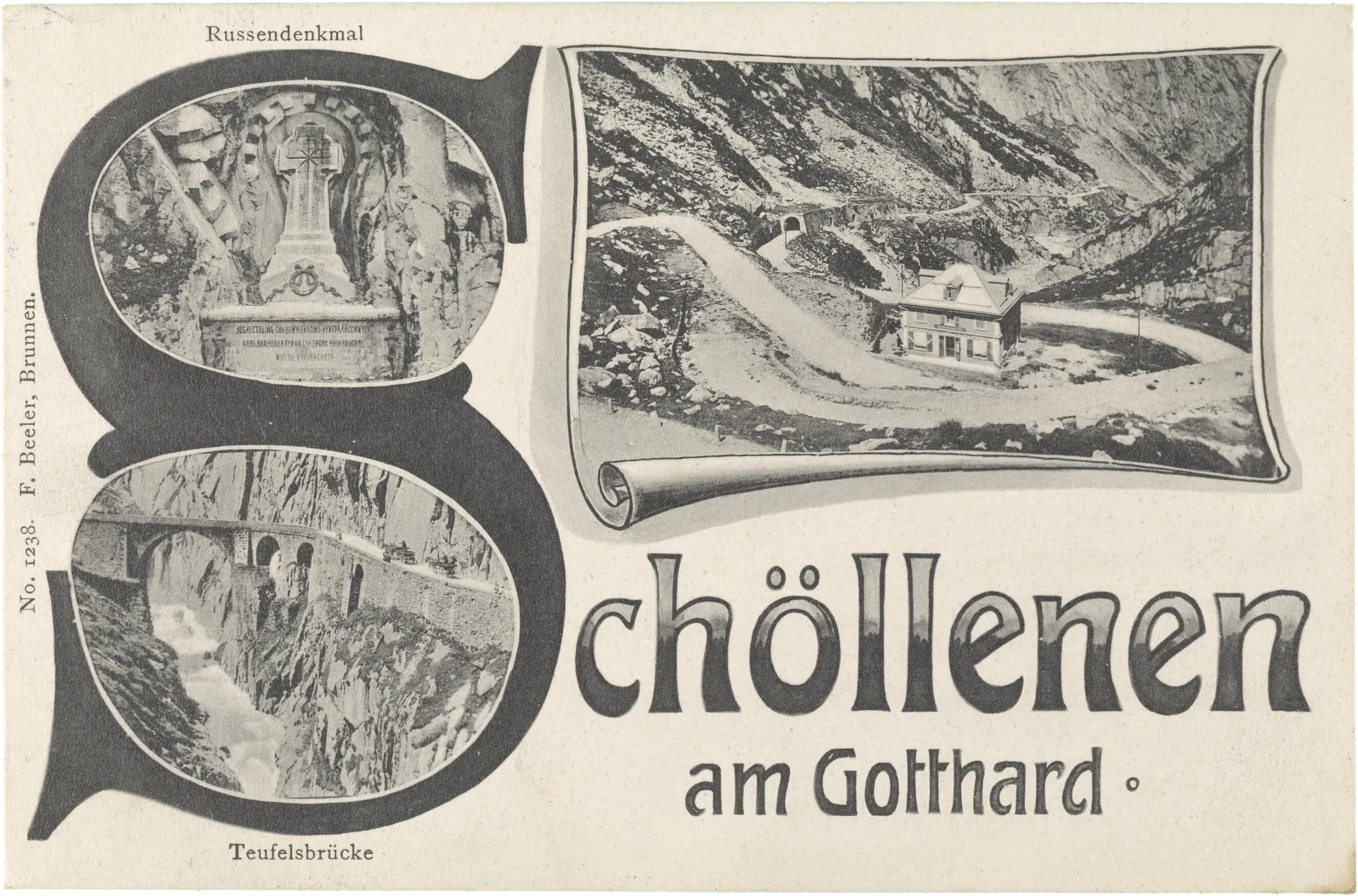 Schöllenen am Gotthard – Vorderseite