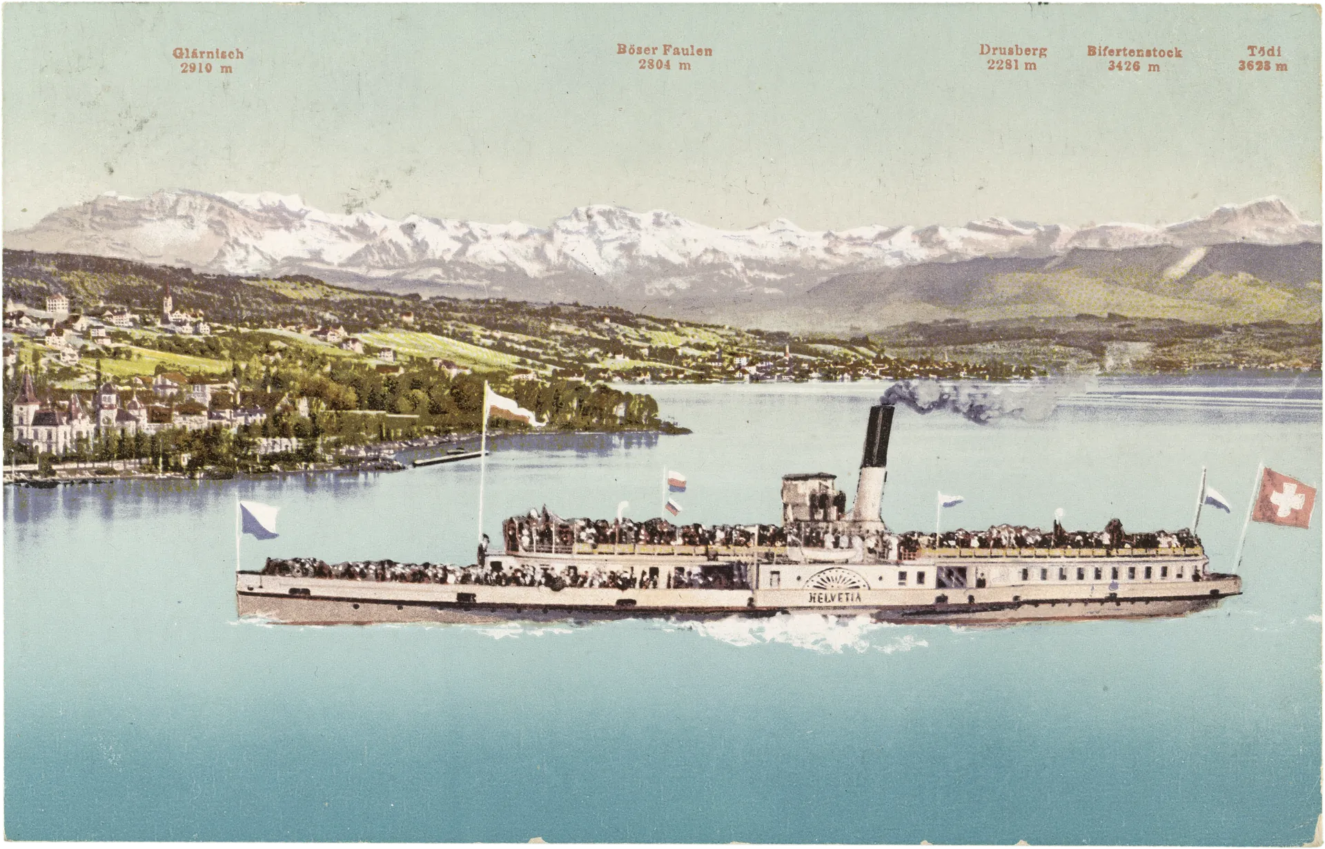 Helvetia, Zürichsee – Vorderseite