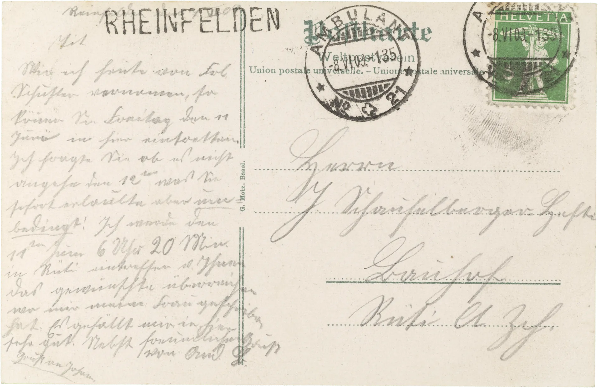 Rheinfelden – Rückseite