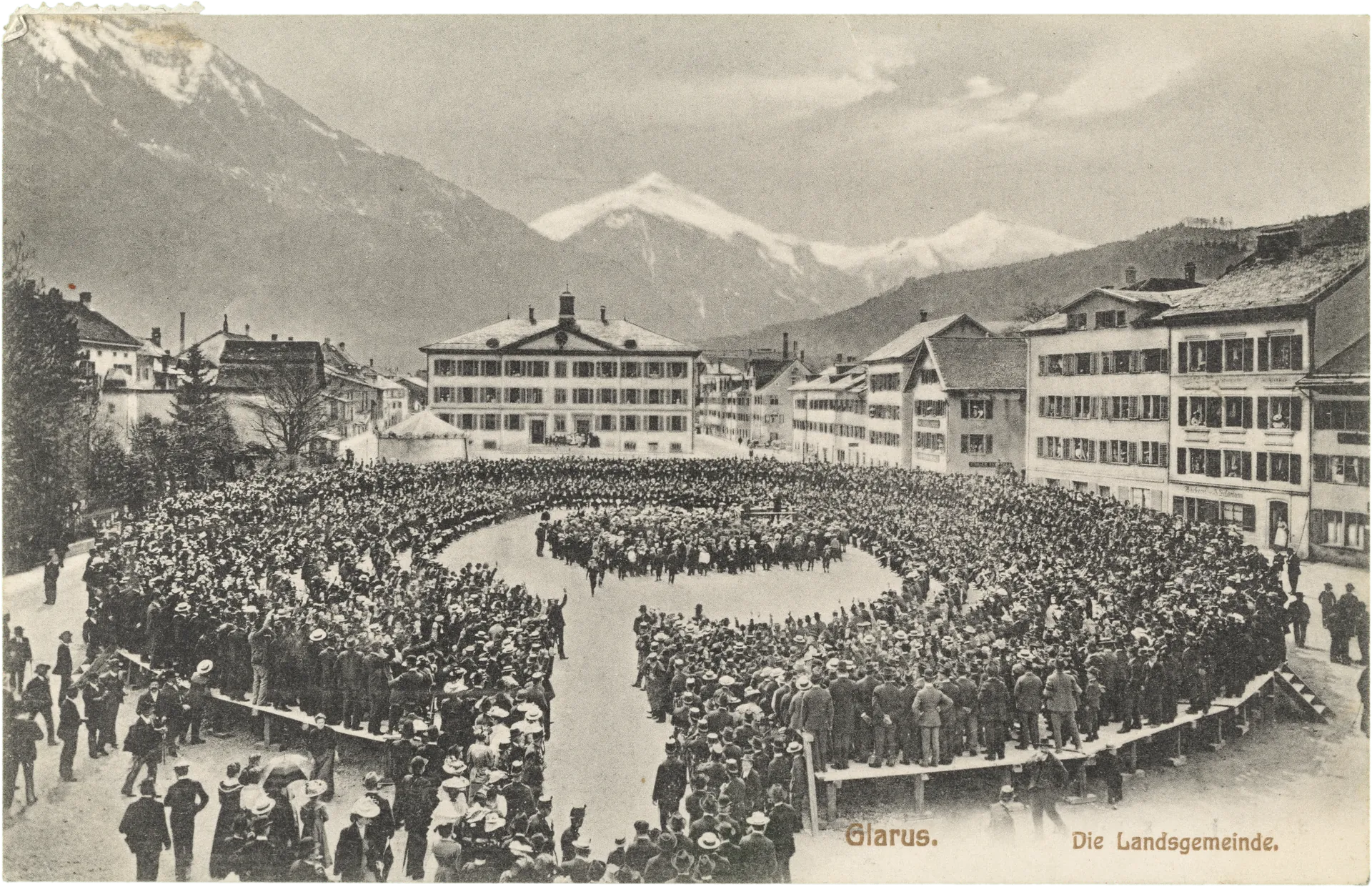 Glarus. Die Landsgemeinde. – Vorderseite