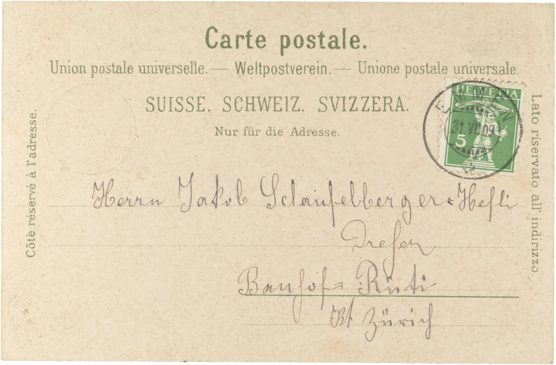 Gruss aus Emmen – Rückseite