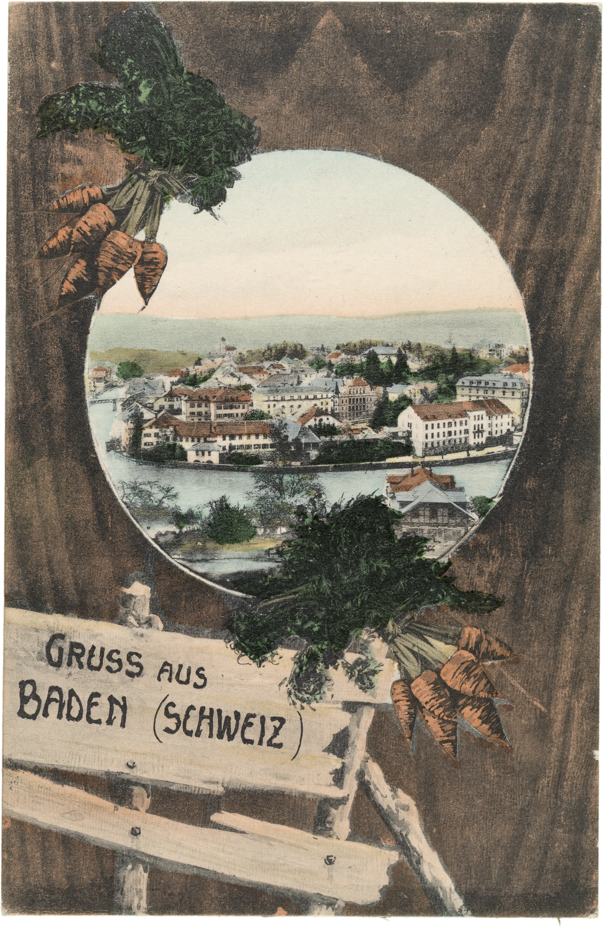 Gruss aus Baden (Schweiz) – Vorderseite