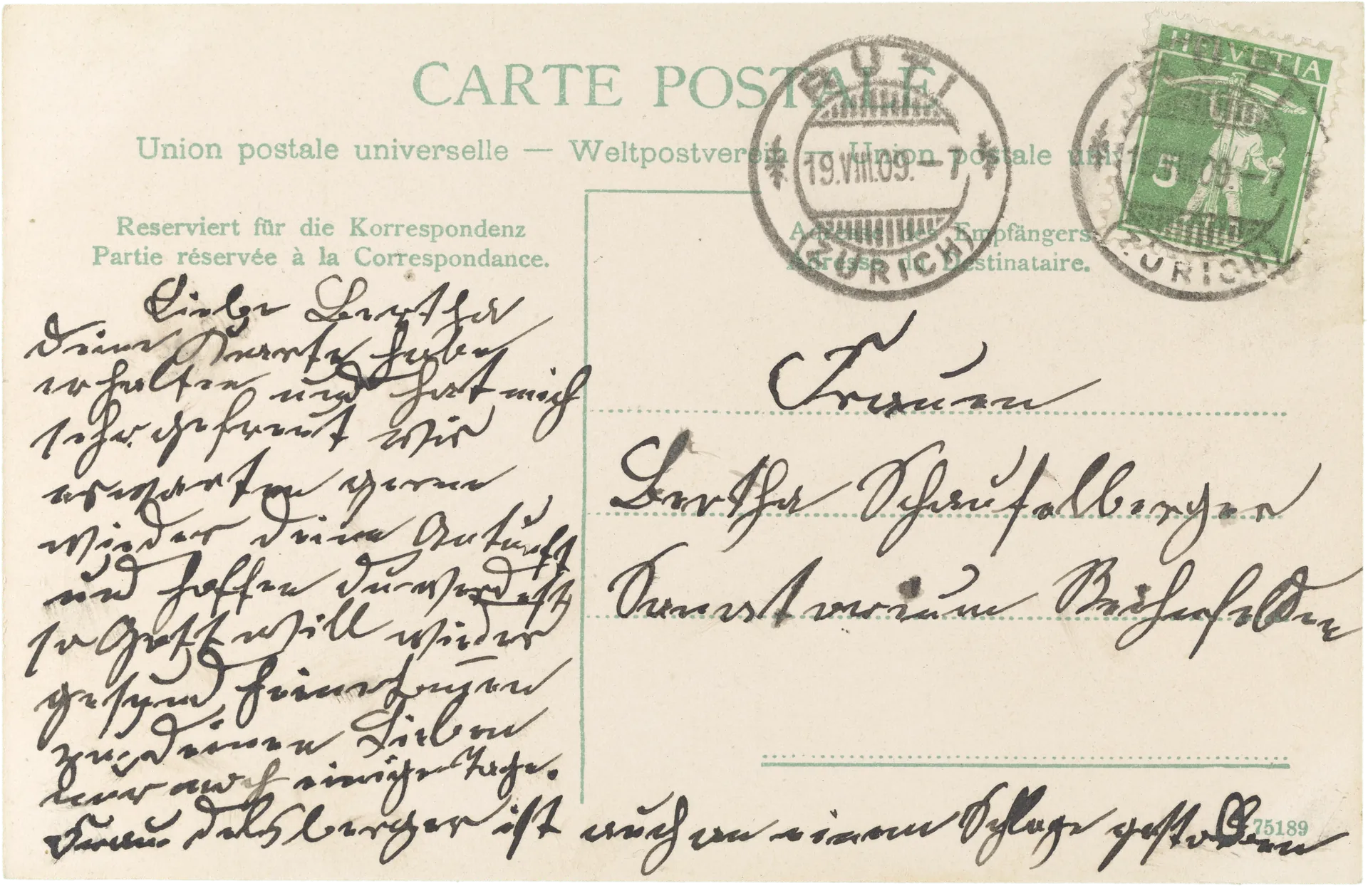 Rüti (Ct. Zürich) – Rückseite