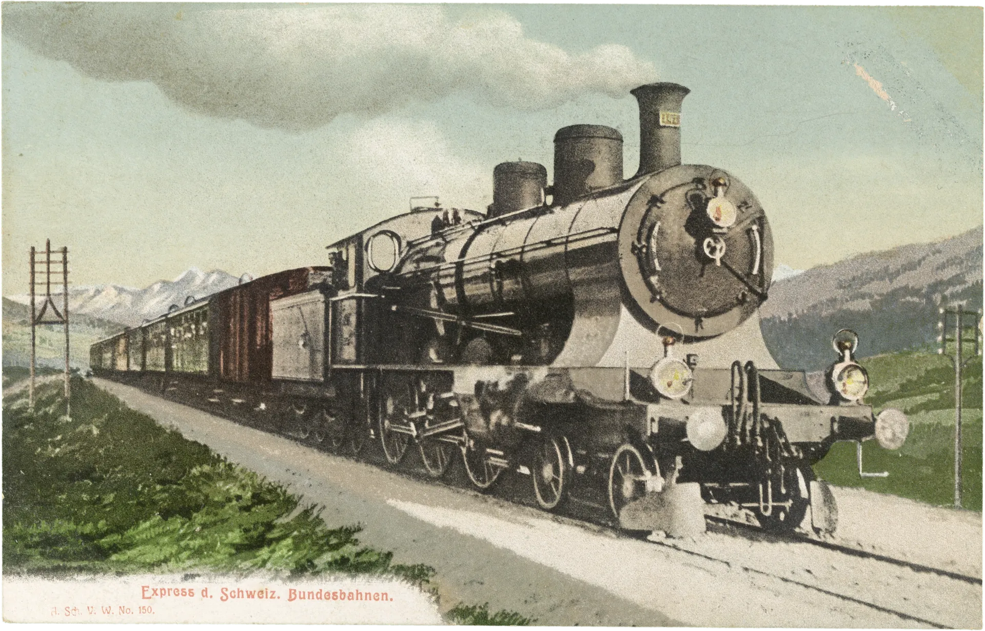 Express d. Schweiz. Bundesbahnen. – Vorderseite