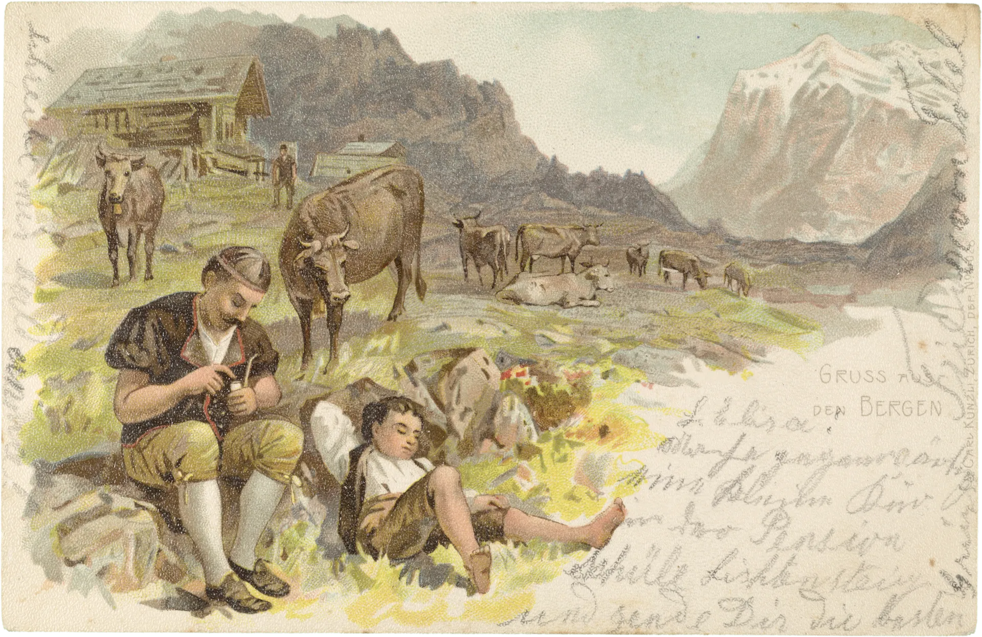 Gruss aus den Bergen – Vorderseite