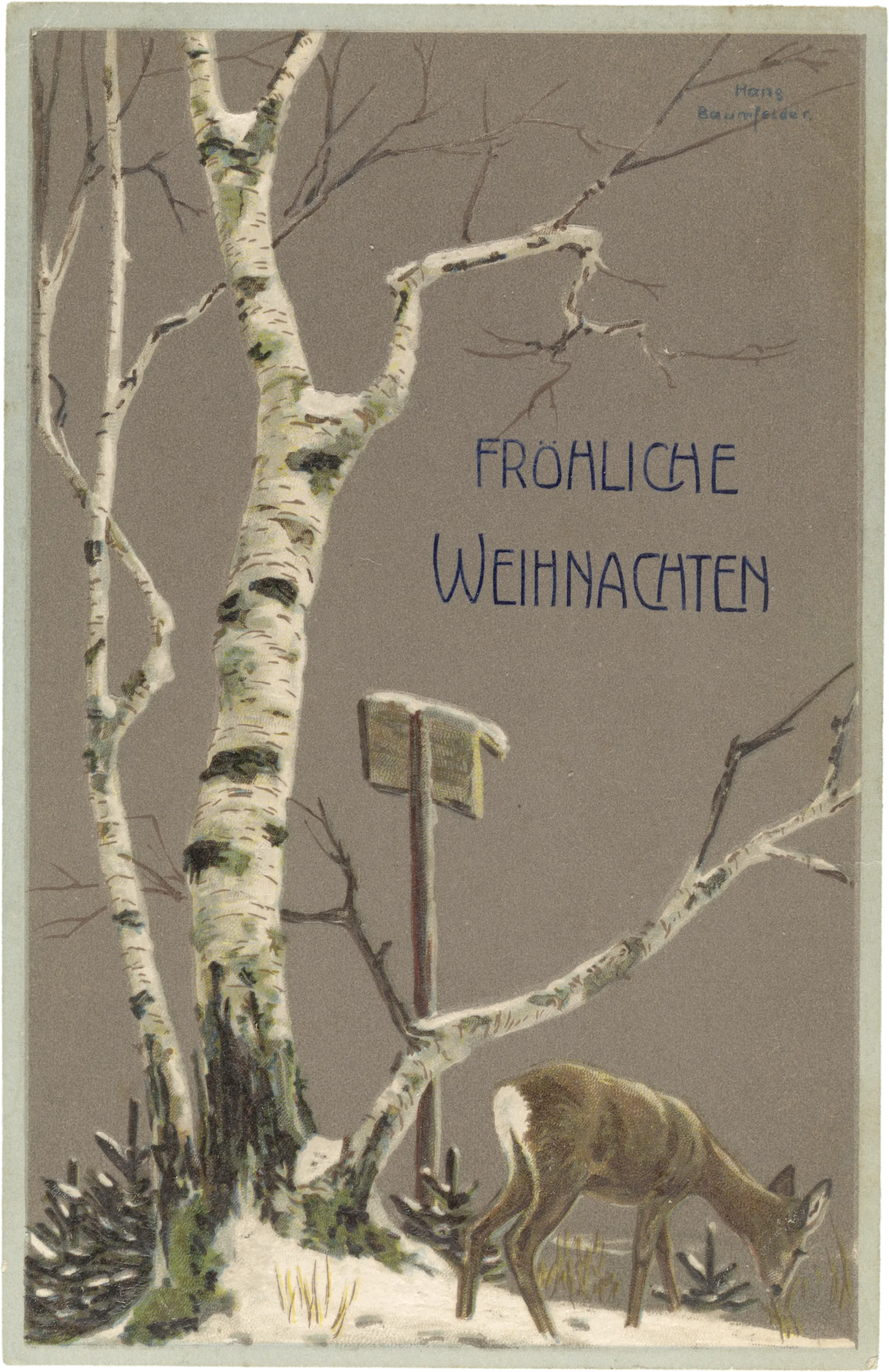 Frühliche Weihnachten – Vorderseite