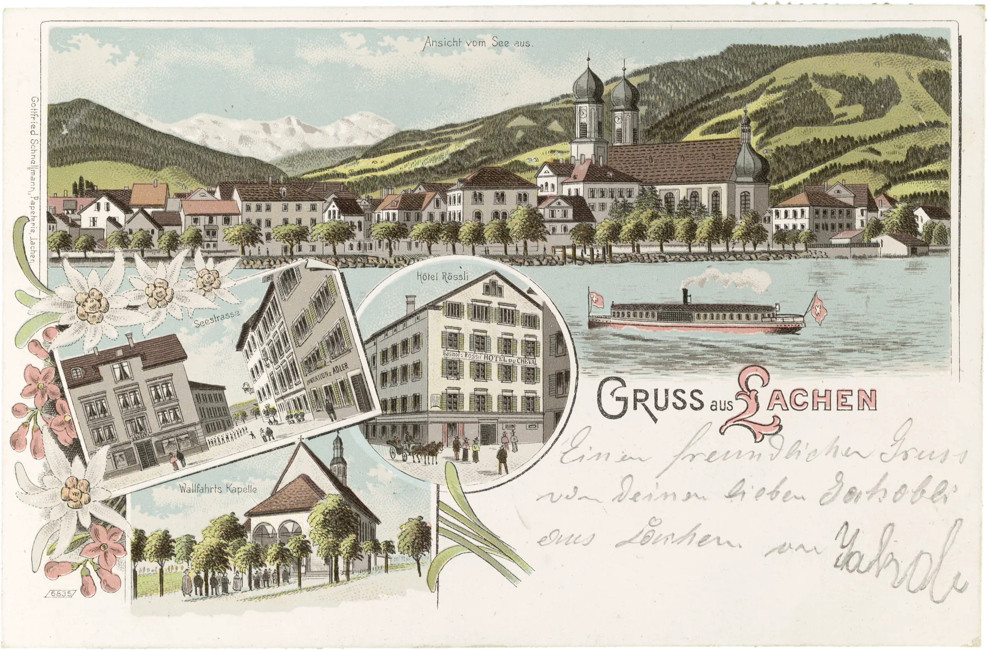 Gruss aus Lachen – Vorderseite
